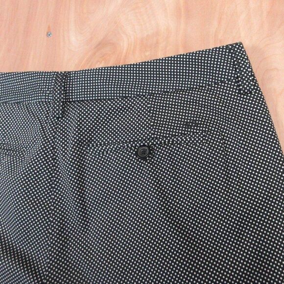 TOMMY HILFIGER Bermuda Shorts Women's Size 8 Black White Polka Dot Skimmer Capri - Picture 7 of 10